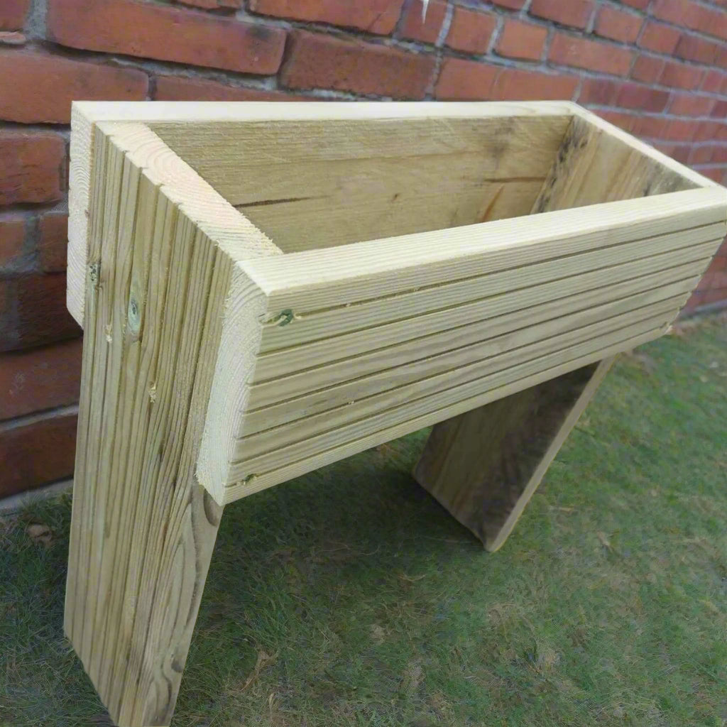 60cm high Raised wooden decking planter - Summer Wooden Planters