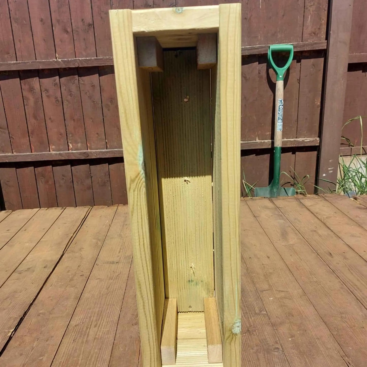 70cm long double tier wooden decking planter - Summer Wooden Planters