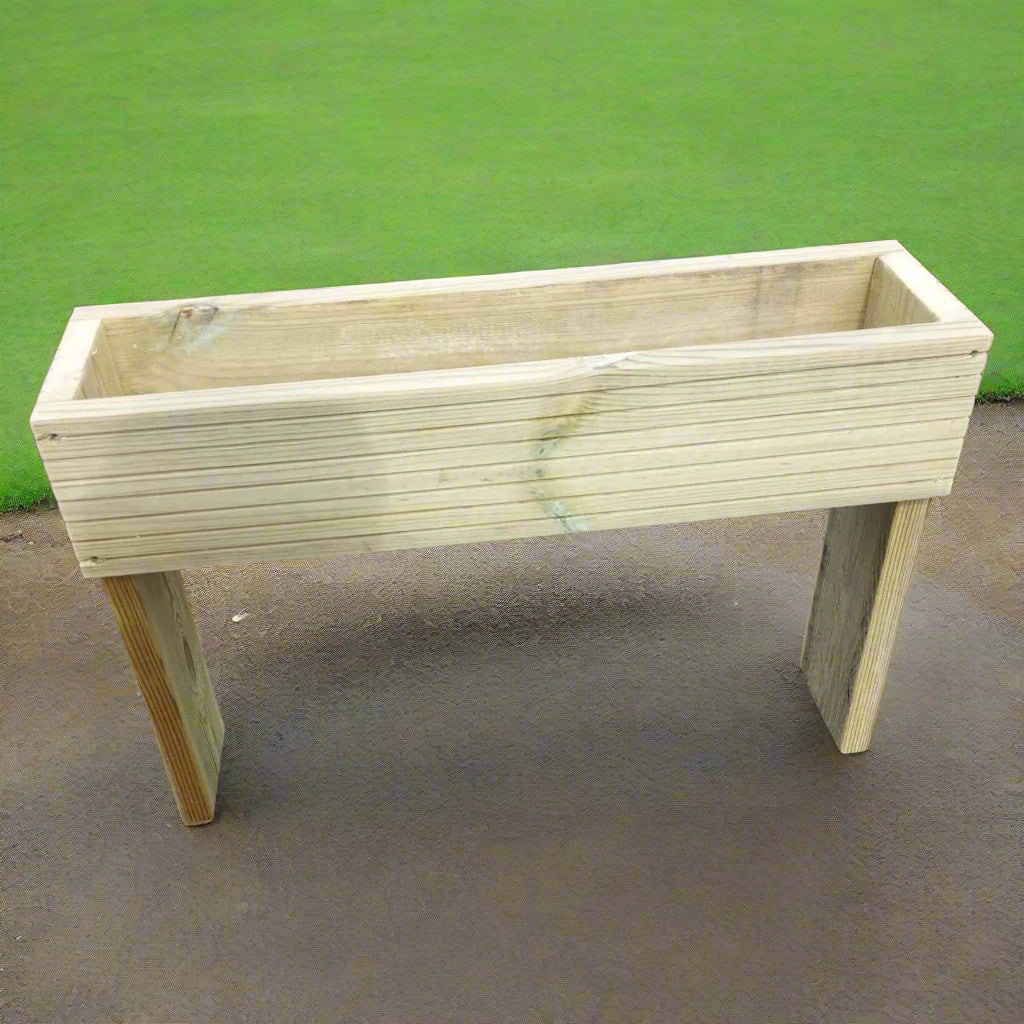 40cm high Raised wooden decking planter - Summer Wooden Planters