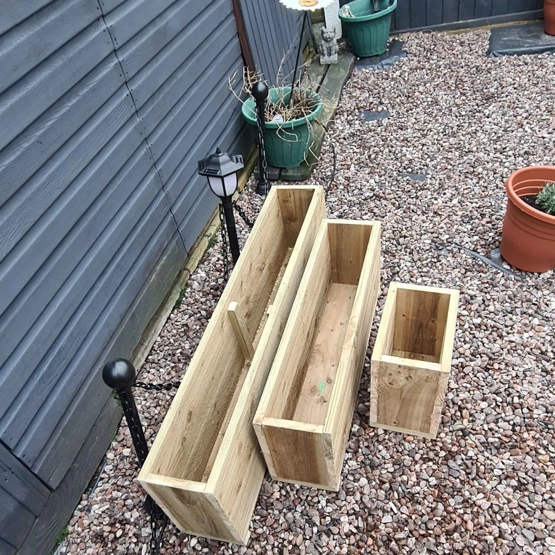 The Top rustic planters - Summer Wooden Planters