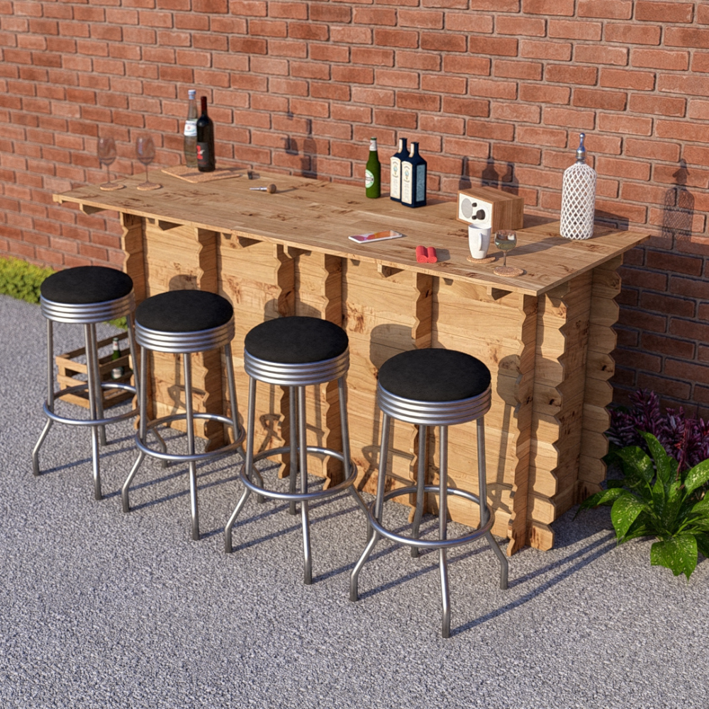 Large Wooden Interlock Bar