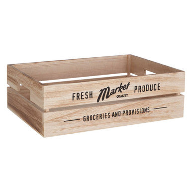 Set Of 3 Rustic Provisions Natural Crates