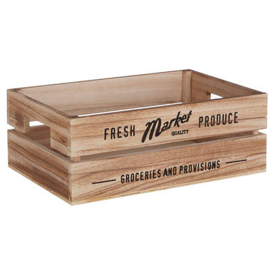 Set Of 3 Rustic Provisions Natural Crates