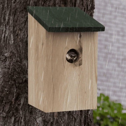 Wooden Bird Nesting Box 30mm Entrance Hole Garden Bird House