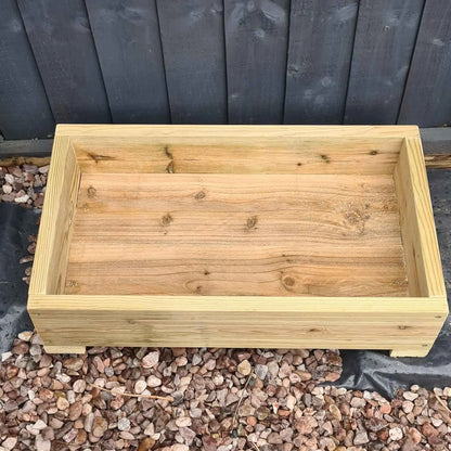 35cm Wide Decking Planters 3 heights to choose from - Summer Wooden Planters