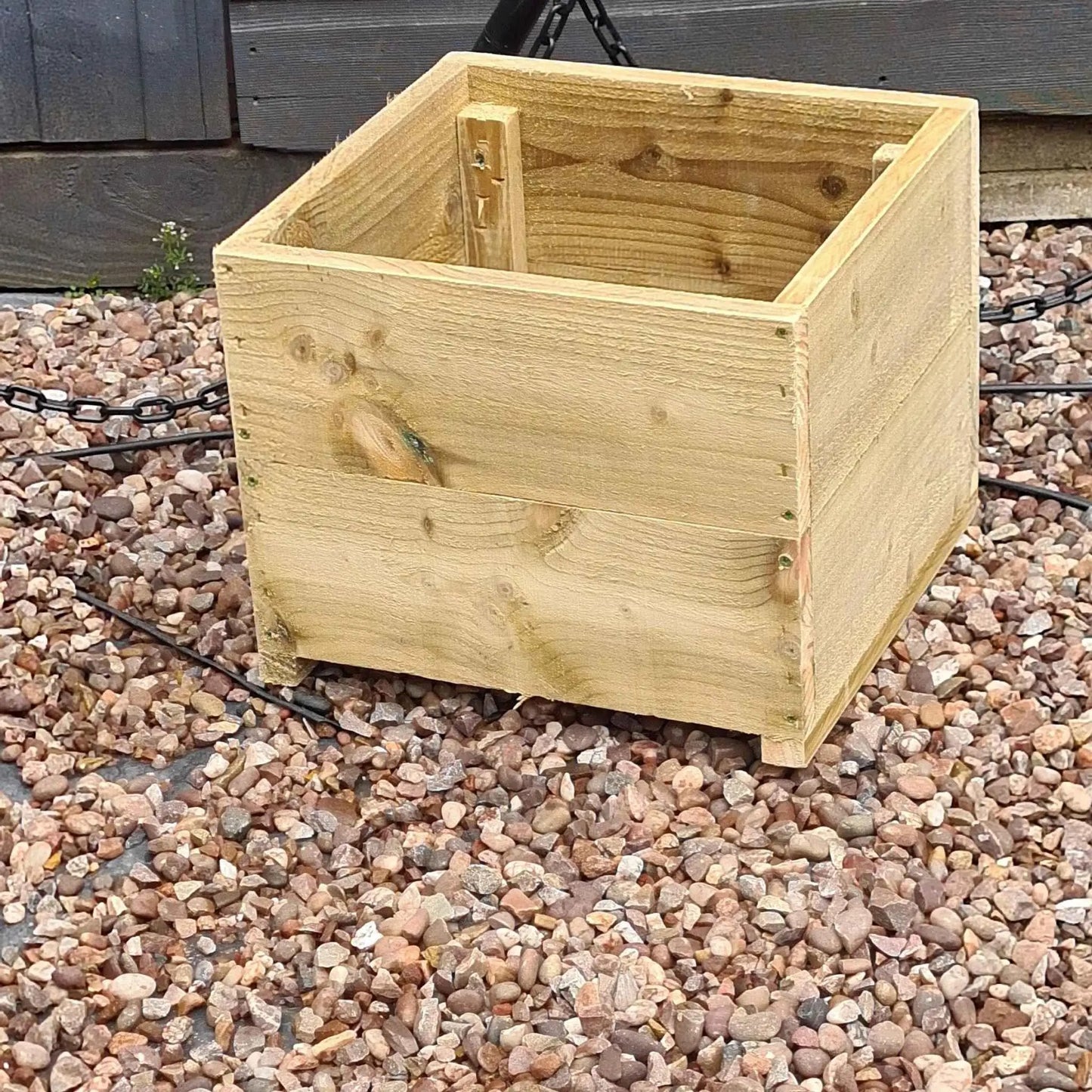 40cm Square wooden Planter in 3 heights - Summer Wooden Planters