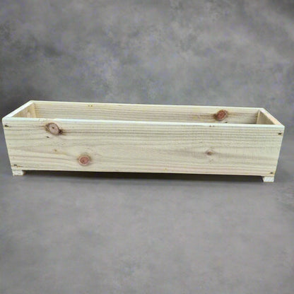 60cm Rustic Wooden Planter box - Summer Wooden Planters
