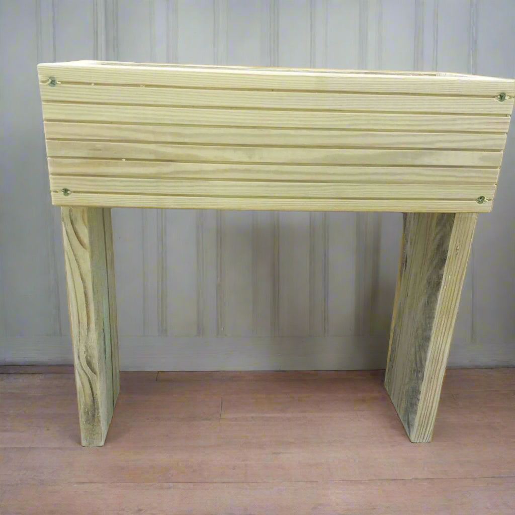 60cm high Raised wooden decking planter - Summer Wooden Planters