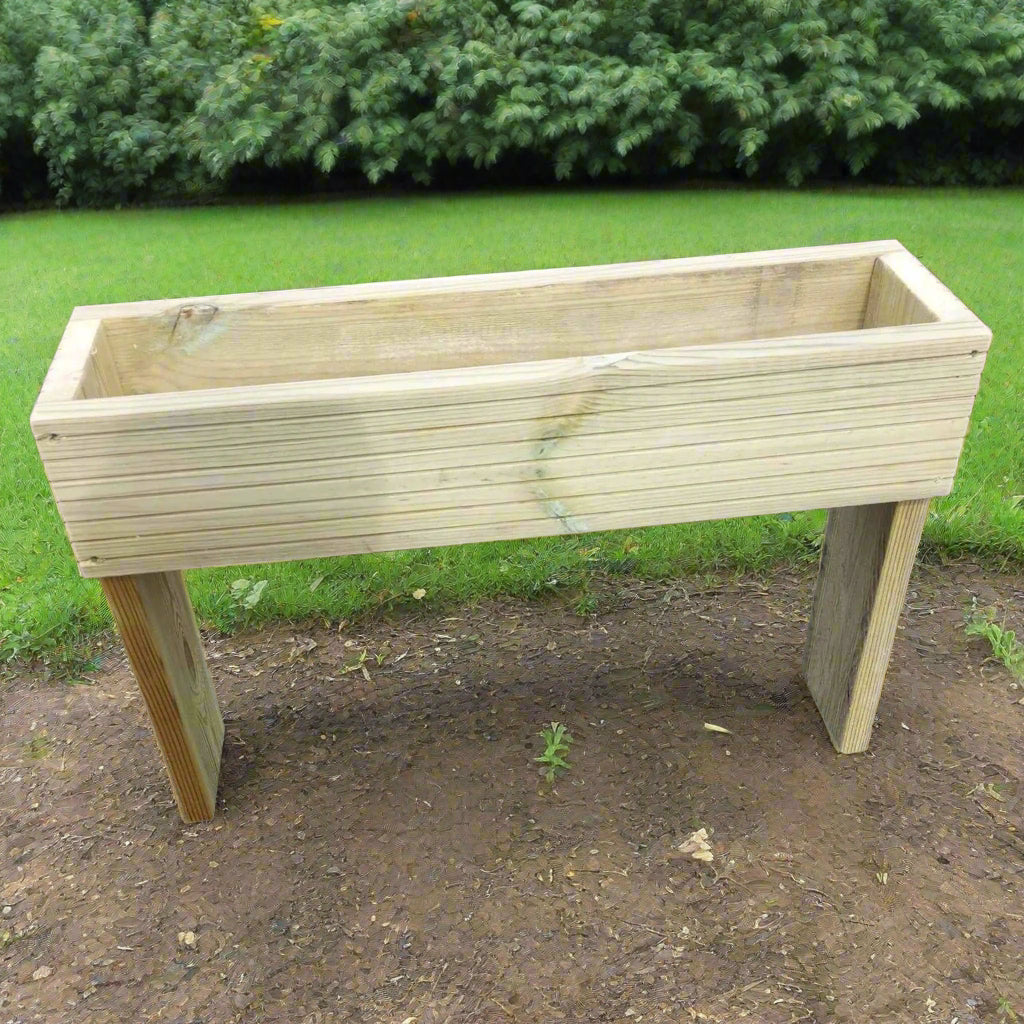 60cm high Raised wooden decking planter - Summer Wooden Planters