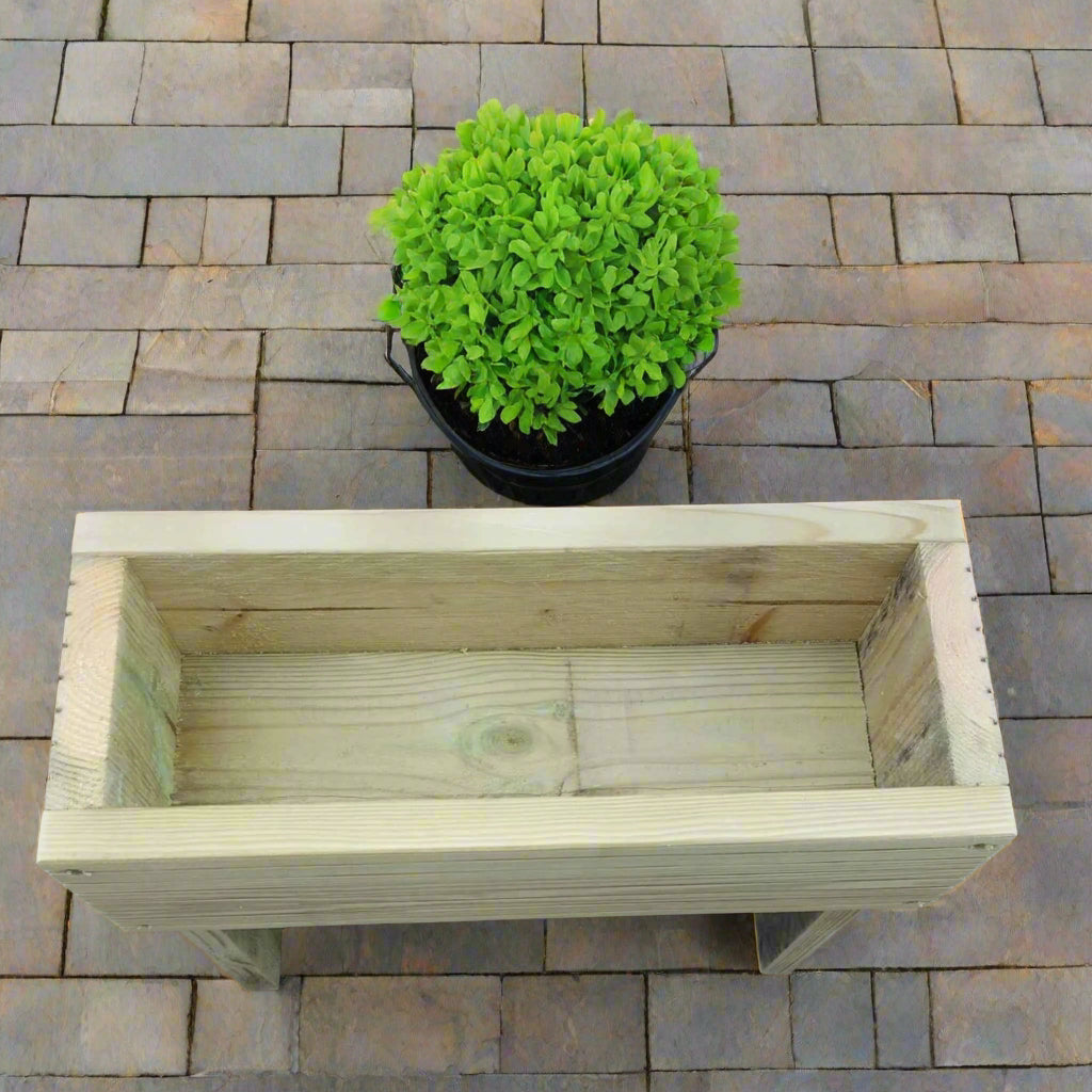 60cm high Raised wooden decking planter - Summer Wooden Planters