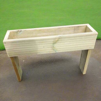 40cm high Raised wooden decking planter - Summer Wooden Planters