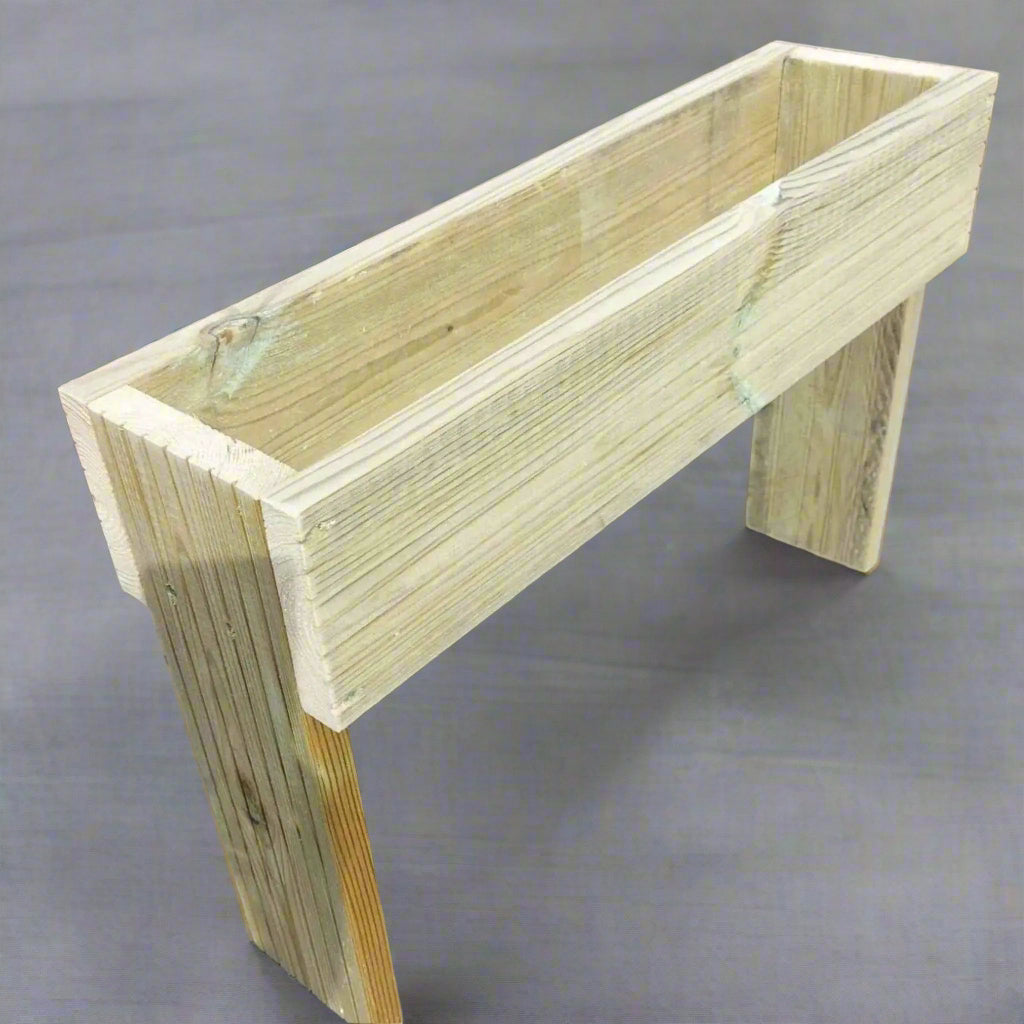 60cm high Raised wooden decking planter - Summer Wooden Planters