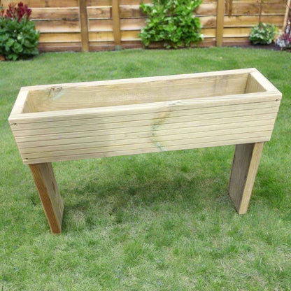 60cm high Raised wooden decking planter - Summer Wooden Planters