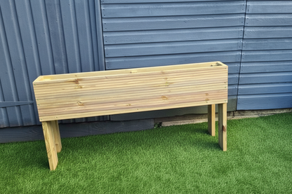 Extra Deep Raised wooden decking planter