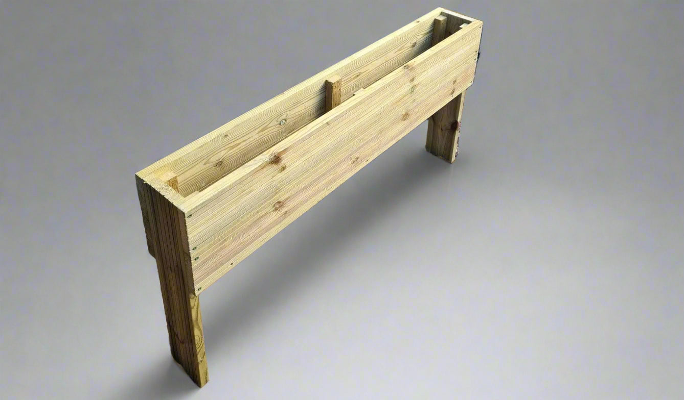 Extra deep 60cm high Raised wooden decking planter - Summer Wooden Planters