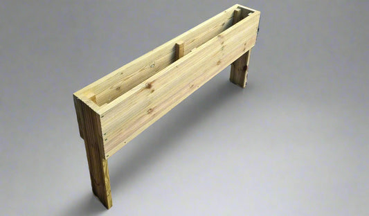 Extra deep 60cm high Raised wooden decking planter - Summer Wooden Planters