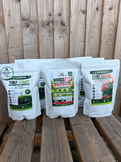 MOSS OFF - Moss, Weed & Feed 4 in 1 Lawn Treatment