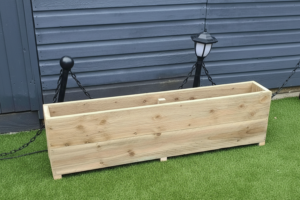 Large 2 Tier Planters wooden garden planters