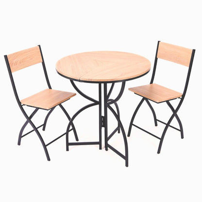 Folding Bistro Table and Chairs Set – Space-Saving Dining Solution for 2 Dining