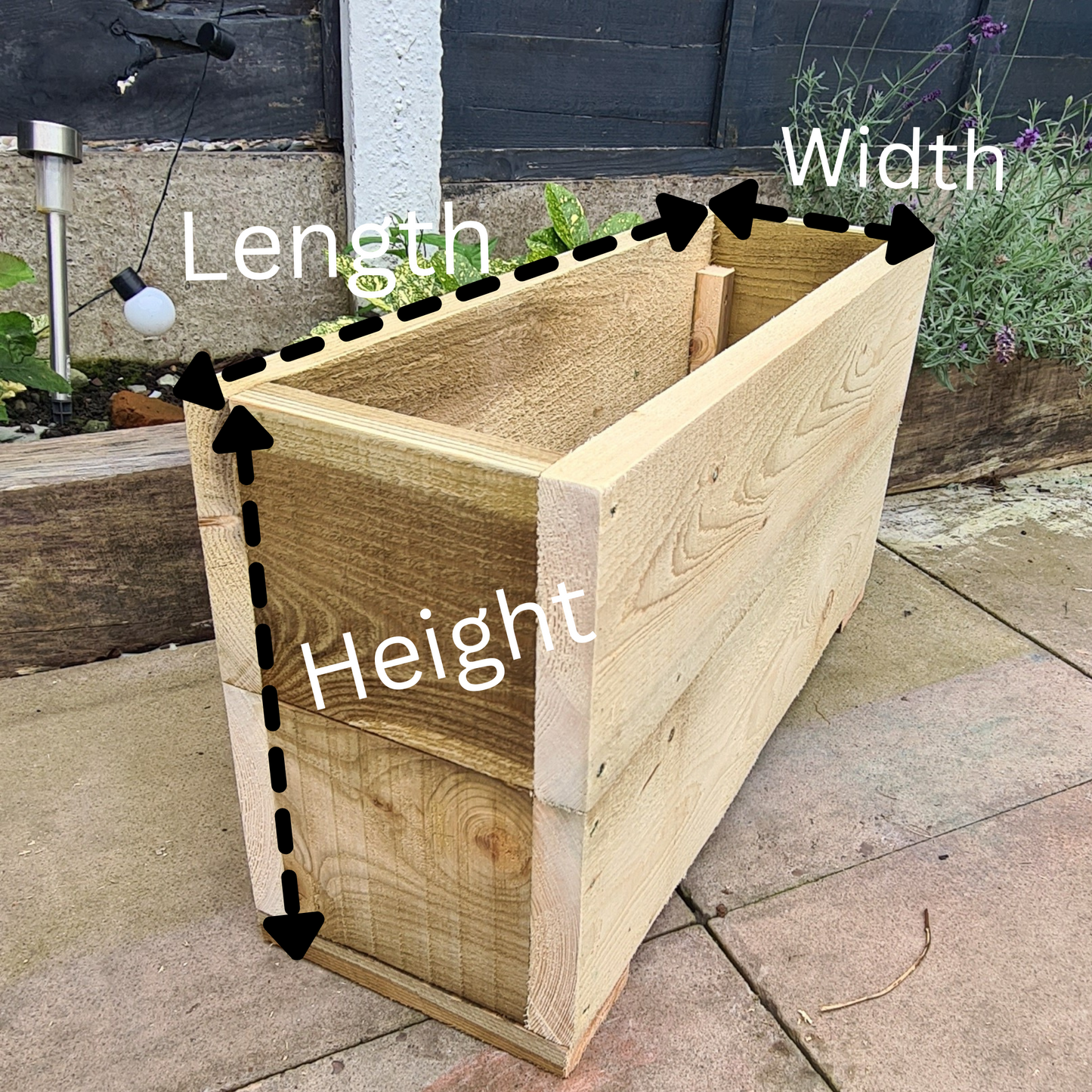 Large 2 Tier Planters wooden garden planters various sizes planter