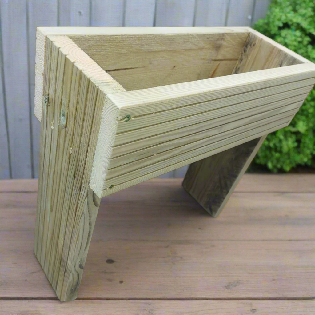 40cm high Raised wooden decking planter planter