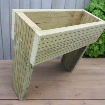 40cm high Raised wooden decking planter planter
