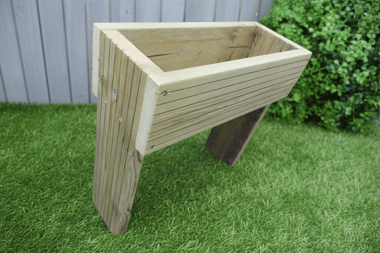 Raised Wooden Decking Planters