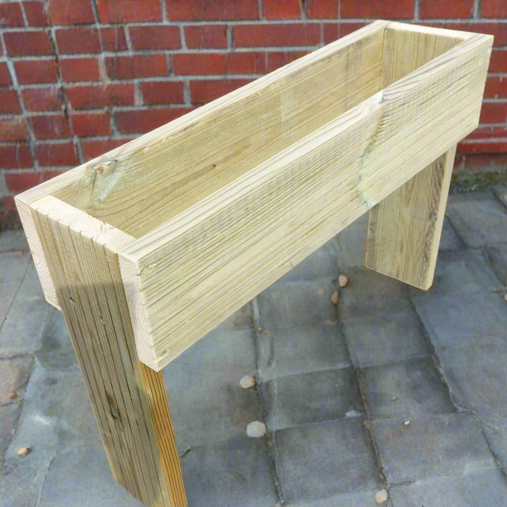 40cm high Raised wooden decking planter planter