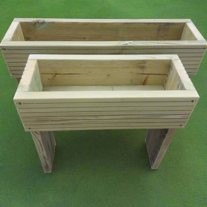 40cm high Raised wooden decking planter planter