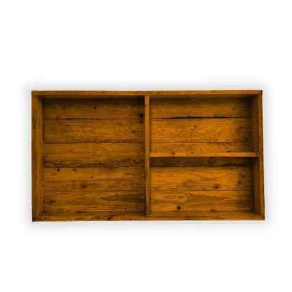 Rustic Wooden Bar Wall Mounted Shelving Unit