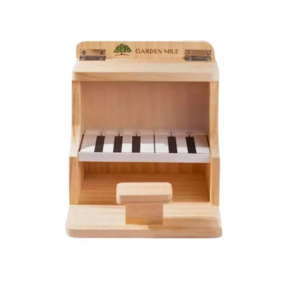 Hanging Wooden Bird Feeder Piano Novelty Feeding Station Wooden Bird Feeder