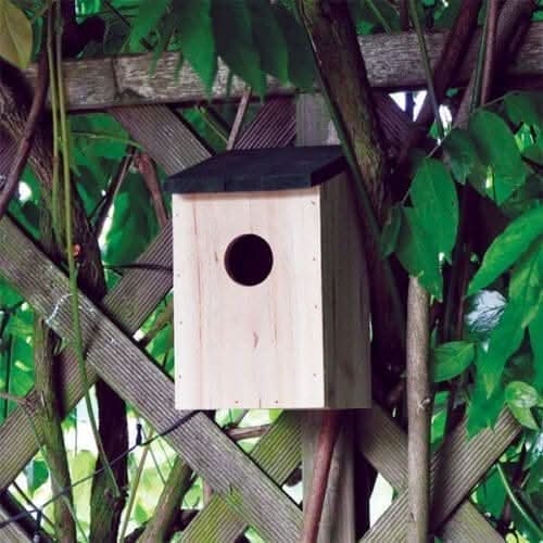 Wooden Bird Nesting Box 30mm Entrance Hole Garden Bird House