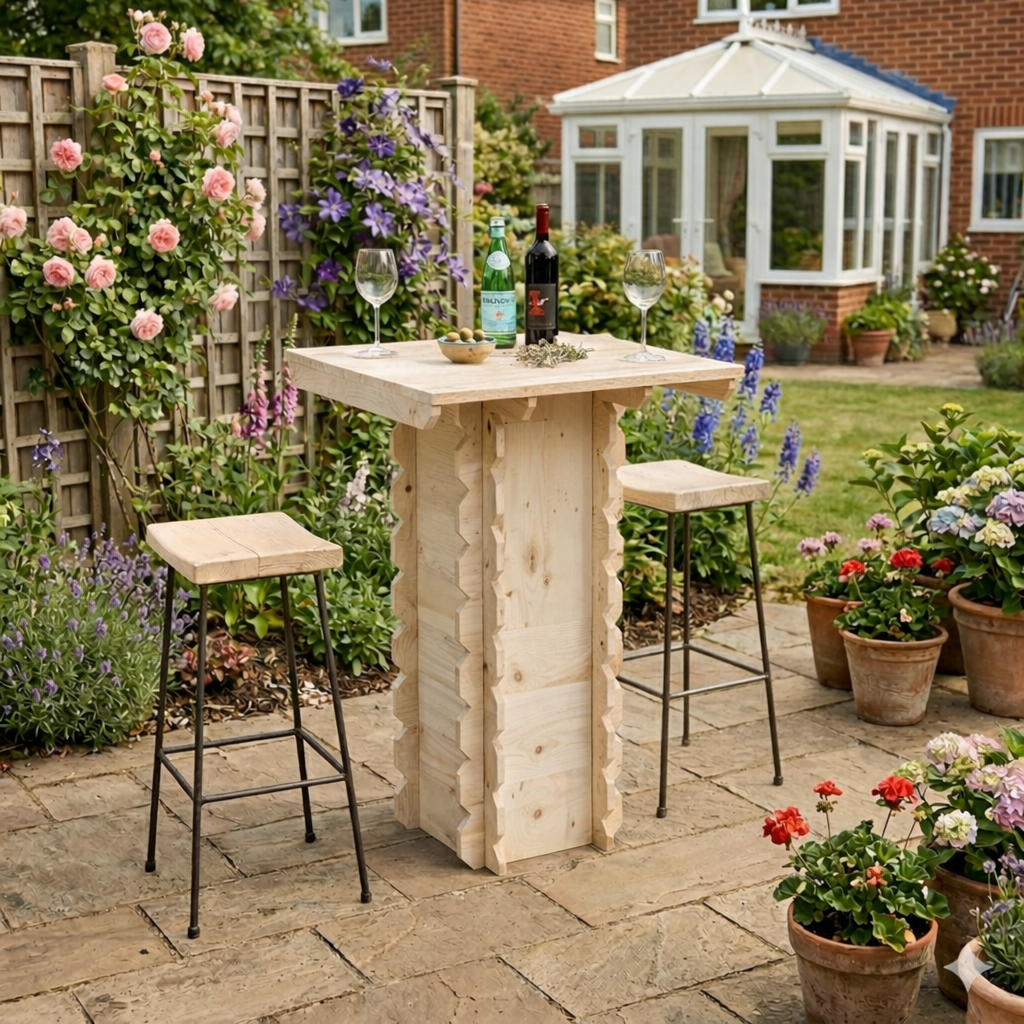 Wooden Interlock Bar Table – Summer Wooden Planters